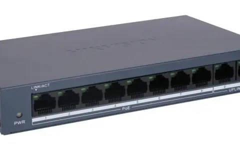 Hikvision DS-XS0110-P/Polish Unmanaged Fast Ethernet (10/100) Power over Ethernet (PoE) Grey