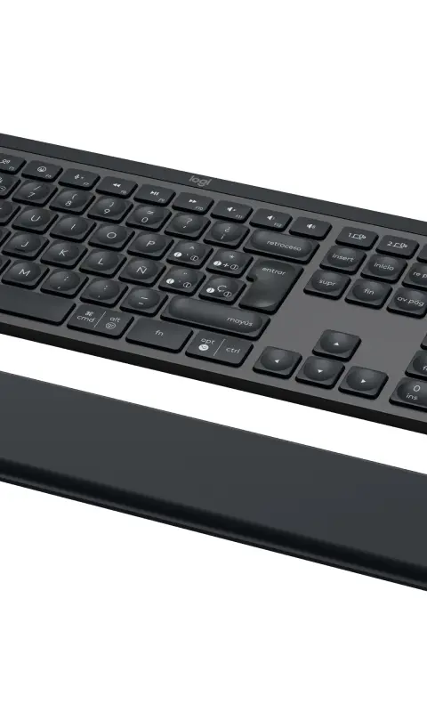 Logitech Master MX Keys Combo for Bussiness keyboard Mouse included Office RF Wireless + Bluetooth QWERTY Spanish Graphite
