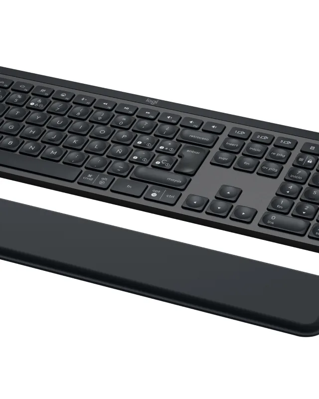 Logitech Master MX Keys Combo for Bussiness keyboard Mouse included Office RF Wireless + Bluetooth QWERTY Spanish Graphite
