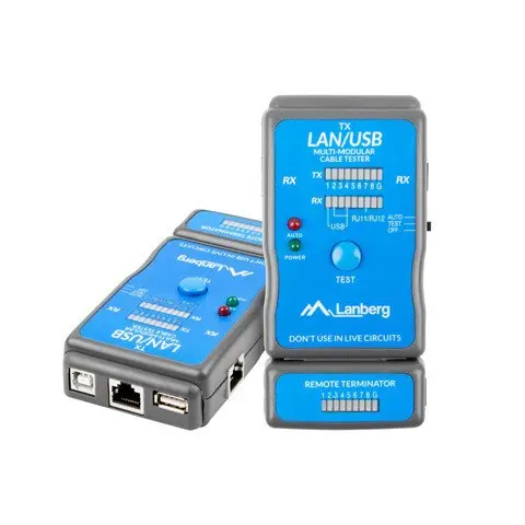 Lanberg NT-0403 network cable tester PoE tester Blue