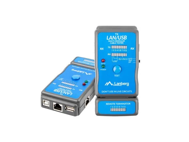 Lanberg NT-0403 network cable tester PoE tester Blue