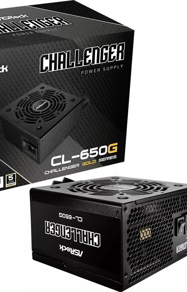 Asrock CL-650G Challenger power supply unit 650 W 20+4 pin ATX ATX Black