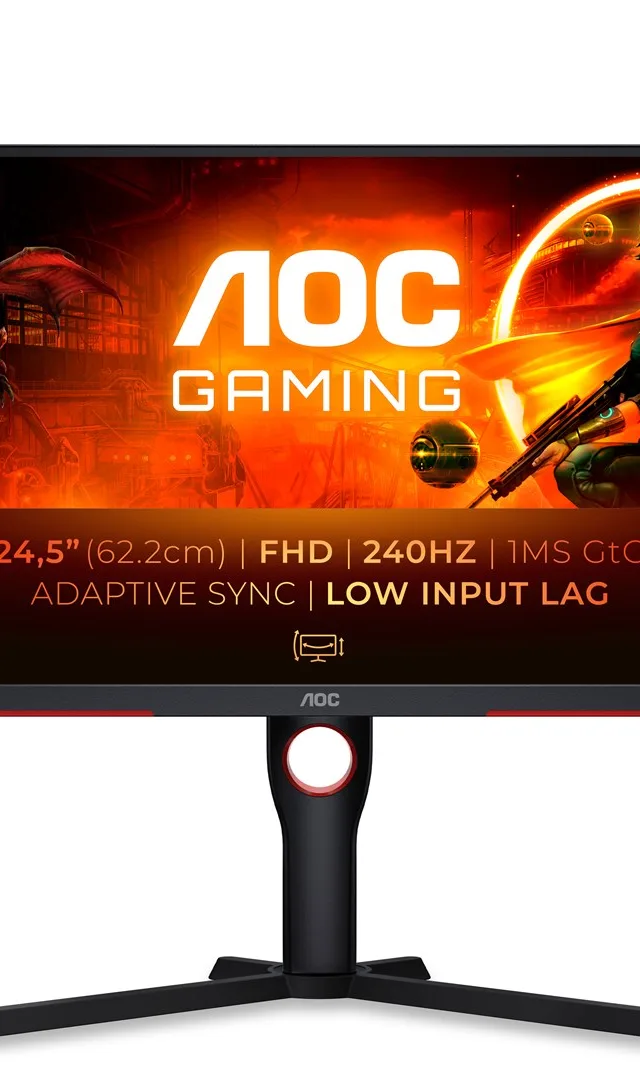 AOC G3 25G3ZM/BK computer monitor 62.2 cm (24.5") 1920 x 1080 pixels Full HD Black, Red