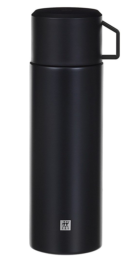 ZWILLING THERMO (39500-514-0) Thermo Jug With A Mug 1 Liter Stainless Steel Black