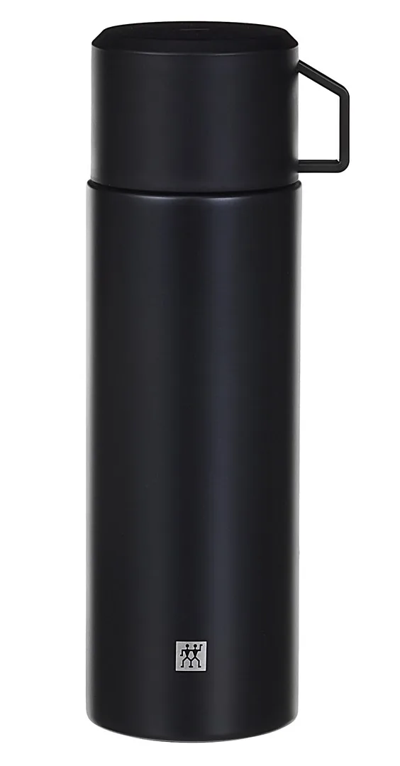ZWILLING THERMO (39500-514-0) Thermo Jug With A Mug 1 Liter Stainless Steel Black