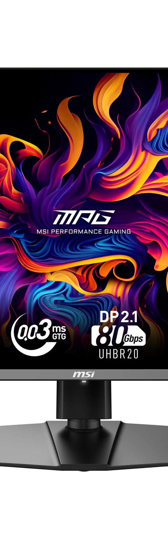 MSI MPG 322URX QD-OLED computer monitor 80 cm (31.5") 3840 x 2160 pixels 4K Ultra HD Black