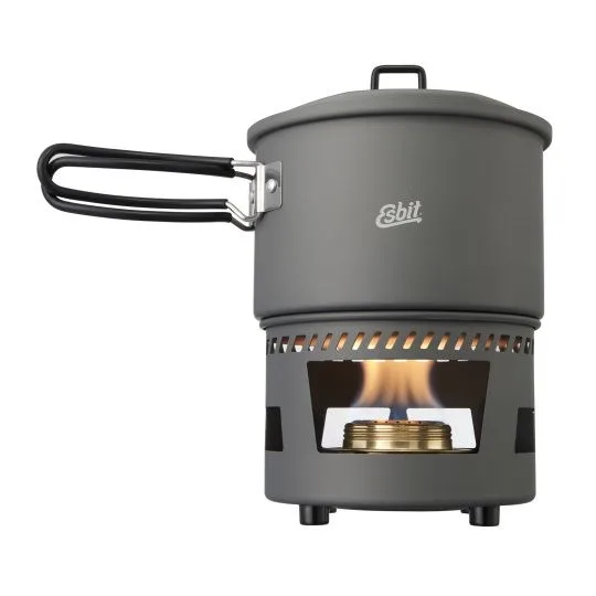 Esbit Cookset W/ Alcohol Burner 1500 Ml
