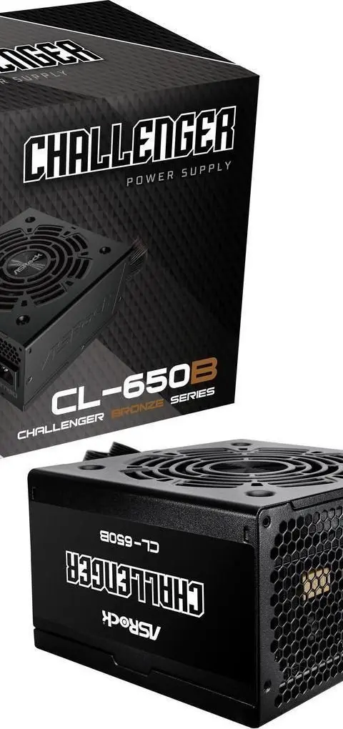 Asrock Challenger CL-650B power supply unit 650 W 20+4 pin ATX ATX Black