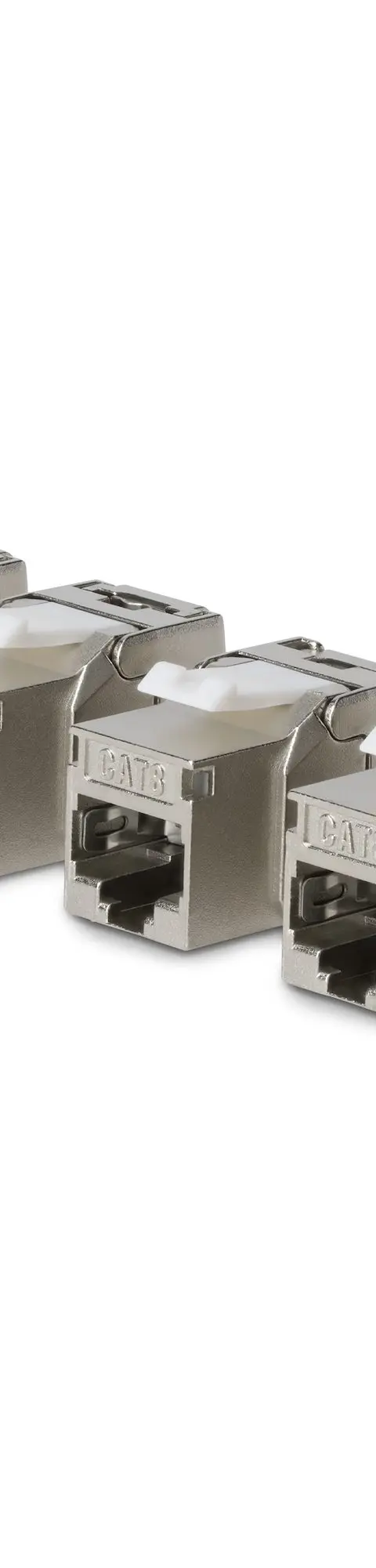 StarTech.com Cat8 Keystone Jack, 6-Pack RJ45 Ethernet Keystone Jacks, STP Cat8 Wall Jack, 180-Degree Toolless