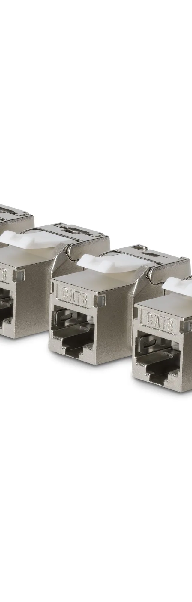 StarTech.com Cat8 Keystone Jack, 6-Pack RJ45 Ethernet Keystone Jacks, STP Cat8 Wall Jack, 180-Degree Toolless