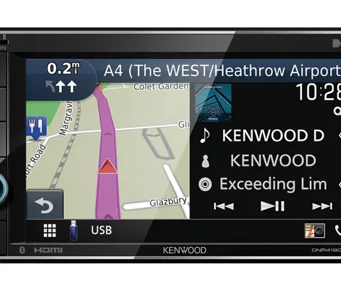 Kenwood DNR4190DABS car media receiver Black 200 W Bluetooth