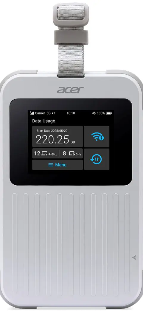 Acer Connect M6E with 20GB wireless router Dual-band (2.4GHz + 5GHz or 2.4GHz + 6GHz) 5G