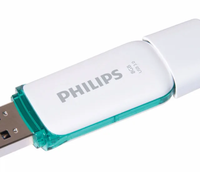 Philips FM08FD75B USB flash drive 8 GB USB Type-A 3.2 Gen 1 (3.1 Gen 1) Turquoise, White