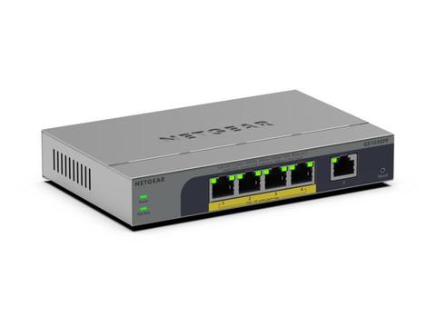 NETGEAR GS105EPP Unmanaged Gigabit Ethernet (10/100/1000) Power over Ethernet (PoE) Desktop/Wall-Mounting Grey