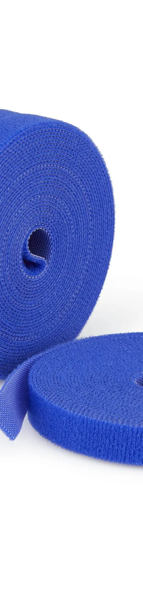 StarTech.com 4-pack 15ft (4.6m) Hook and Loop Roll, 0.5in Wide, Blue, Cut-to-Size Reusable Cable Ties, Fastener Tape, Adjustable Fabric Wraps, Bulk Roll