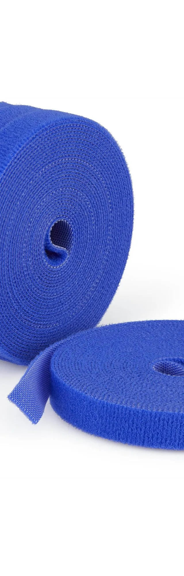 StarTech.com 4-pack 15ft (4.6m) Hook and Loop Roll, 0.5in Wide, Blue, Cut-to-Size Reusable Cable Ties, Fastener Tape, Adjustable Fabric Wraps, Bulk Roll