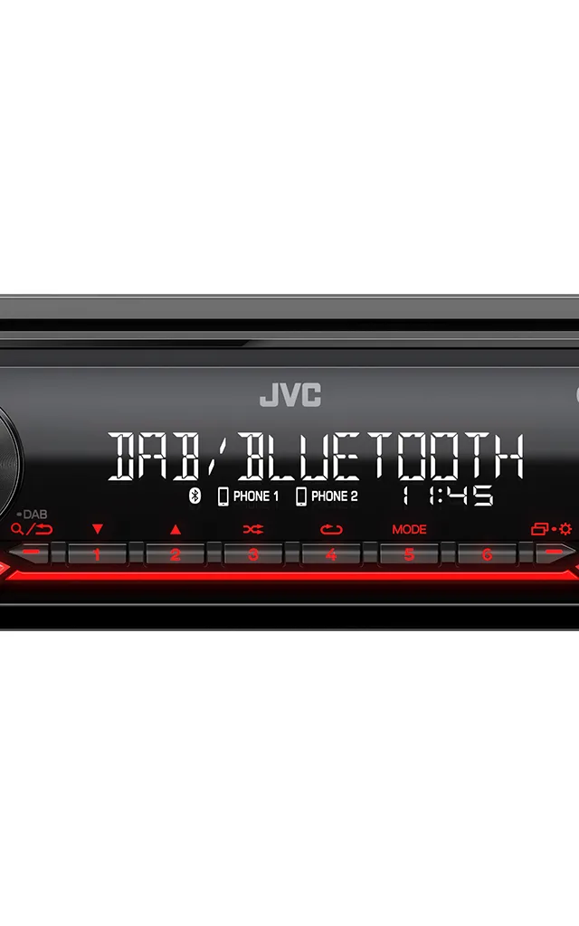 JVC KD-X282DBT car media receiver Black 200 W Bluetooth