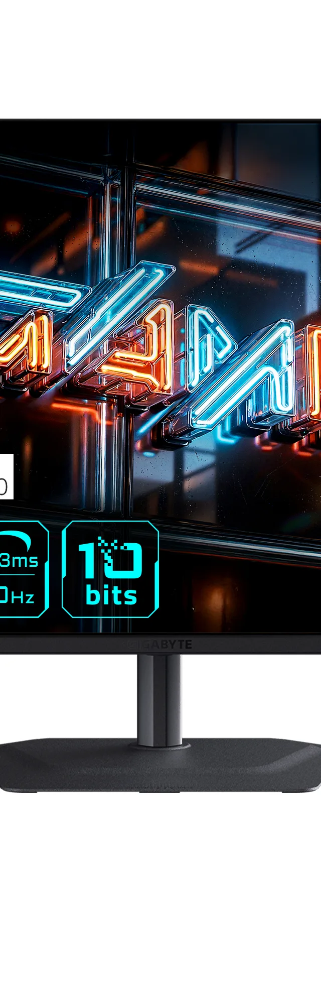 GIGABYTE MO32U24 32” OLED 4K UHD Gaming Monitor - 3840 x 2160, 240Hz, 0.03ms, 300 cd/m², G-Sync Compatible, FreeSync Premium Pro, Display HDR True Black 500, HDMI 2.1, Displayport 1.4
