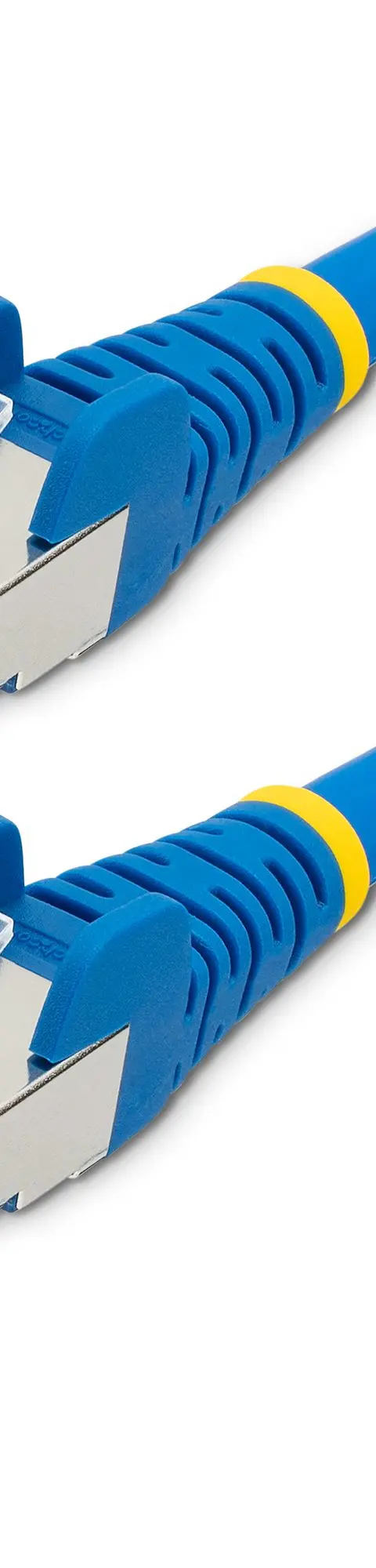 StarTech.com 50cm CAT6a Ethernet Cable - Blue - Low Smoke Zero Halogen (LSZH) - 10GbE 500MHz 100W PoE++ Snagless RJ-45 w/Strain Reliefs S/FTP Network Patch Cord