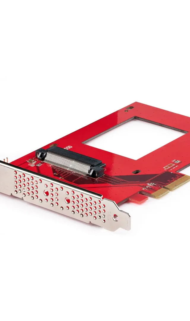 StarTech.com U.3 to PCIe Adapter Card, PCIe 4.0 x4 Adapter For 2.5" U.3 NVMe SSDs, SFF-TA-1001 PCI Express Add-in Card for Desktops/Servers, TAA Compliant - OS Independent