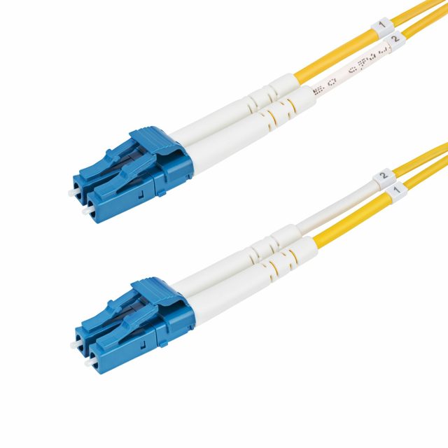 StarTech.com 25m (82ft) LC to LC (UPC) OS2 Single Mode Duplex Fiber Optic Cable, 9/125µm, 100G, Bend Insensitive, Low Insertion Loss - LSZH Fiber Jumper Cord