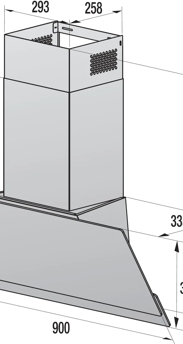 Gorenje WHI949EXBG Wall-mounted Silver, Stainless steel 608 m³/h
