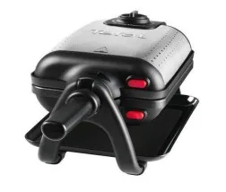 Tefal WM756D waffle iron 2 waffle(s) 1200 W Black, Stainless steel