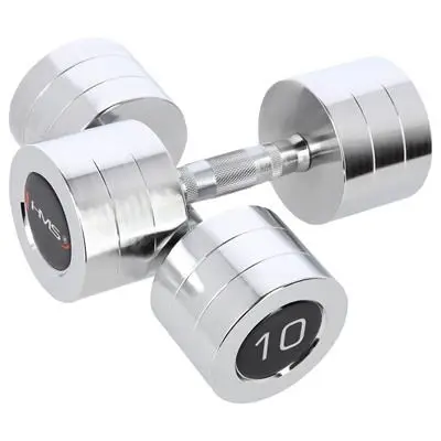 Chrome Dumbbells 2x10 Kg HMS CHD10
