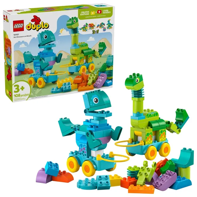 LEGO DUPLO 10451 3-In-1 Dinosaurs On Wheels