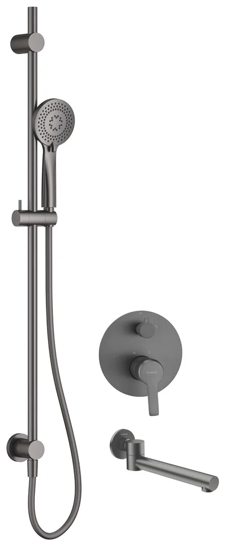 Concealed Shower Set With Bath Spout