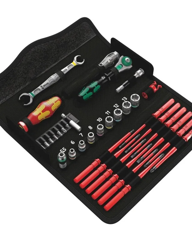 Wera Kraftform Kompakt W1 Wartung. Werkzeugset MTasche 35tlg