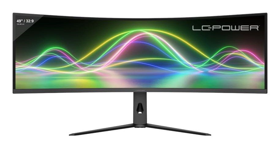LC-Power LC-M49QCK computer monitor 124.5 cm (49") 5120 x 1440 pixels Dual QHD LCD Black