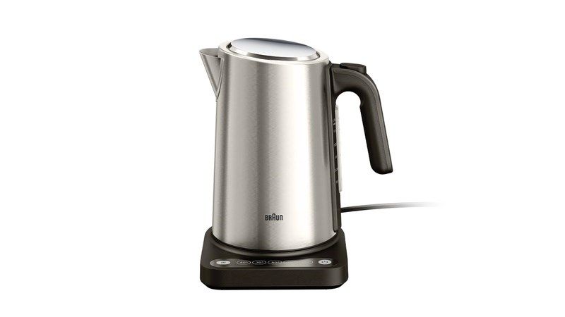 Braun WK 5205 BK electric kettle 1.7 L 2200 W Black, Stainless steel