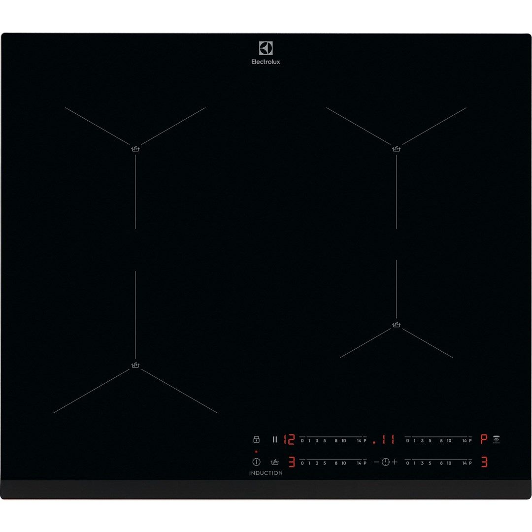 Electrolux EIS62443 Black Built-in 60 cm Zone induction hob 4 zone(s)