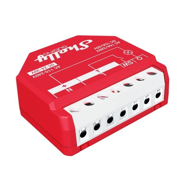 Shelly Relay "Wave 1PM" Max. 16A 1 Channel Flush Mount Metering