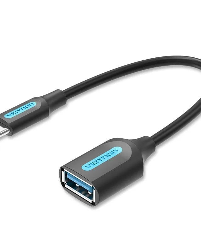 Vention USB 3.1(Gen 1) C Male to A Female OTG Cable 0.15M Black PVC Type