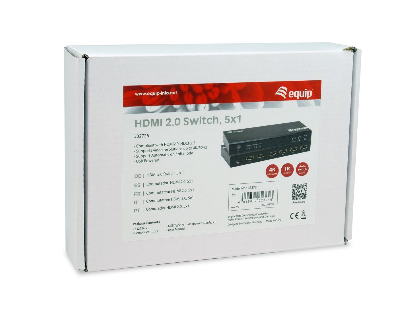 Equip 332726 video switch HDMI