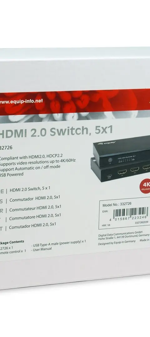 Equip 332726 video switch HDMI