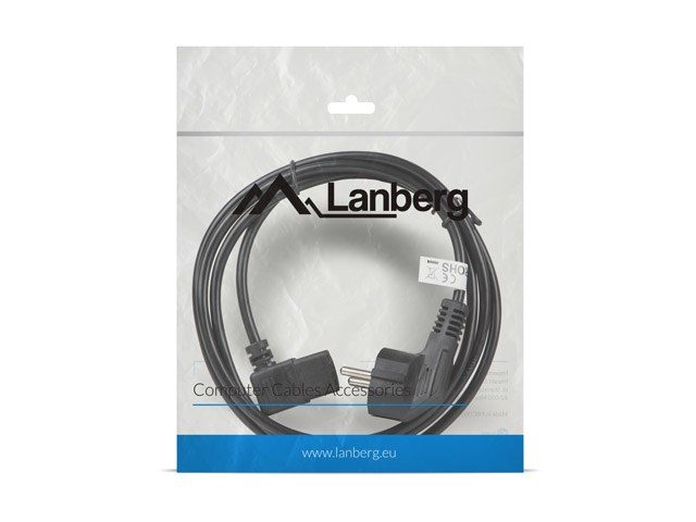 Lanberg CA-C13C-12CC-0018-BK power cable Black 2 m C13 coupler CEE7/7