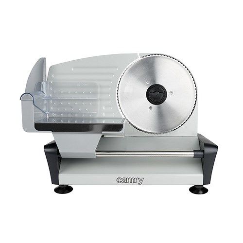 Camry Premium CR 4702 Slicer Electric Black Grey Satin Steel Stainless Steel