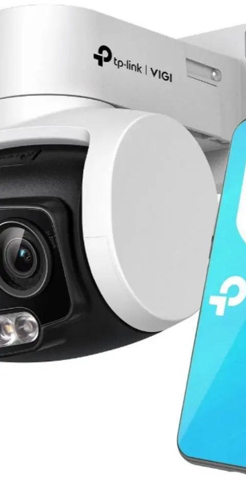 TP-Link VIGI 4MP Outdoor Full-Color Dual-Lens Varifocal Pan Tilt Network Camera