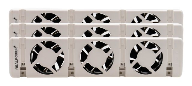 REALPOWER HeizungslüFter HL-3,3er Set Mit 3 Ventilatoren