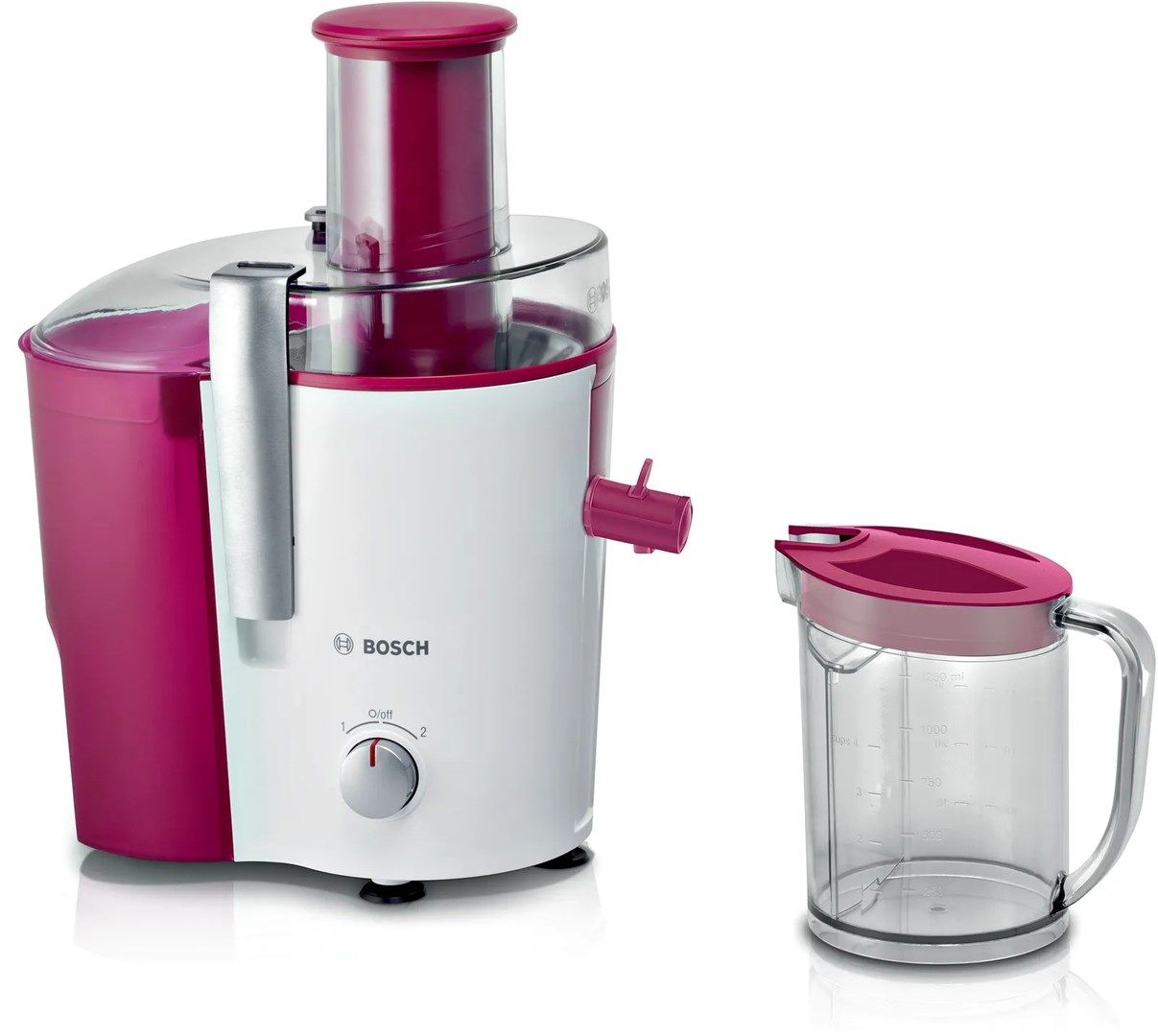Bosch MES25C0 Juice Maker Centrifugal Juicer 700 W Cherry (Fruit) Transparent White