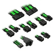 Kolink Core Pro 12V-2x6 Type 1 Braided Cable Extension - Green