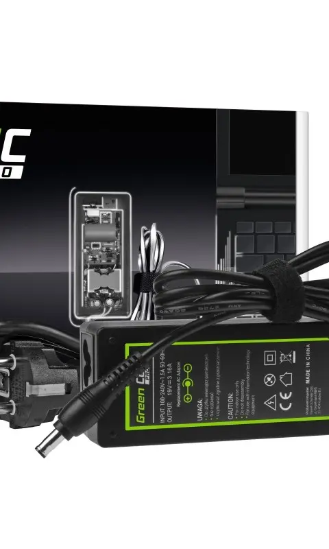 Green Cell AD20P power adapter/inverter Indoor 60 W Black