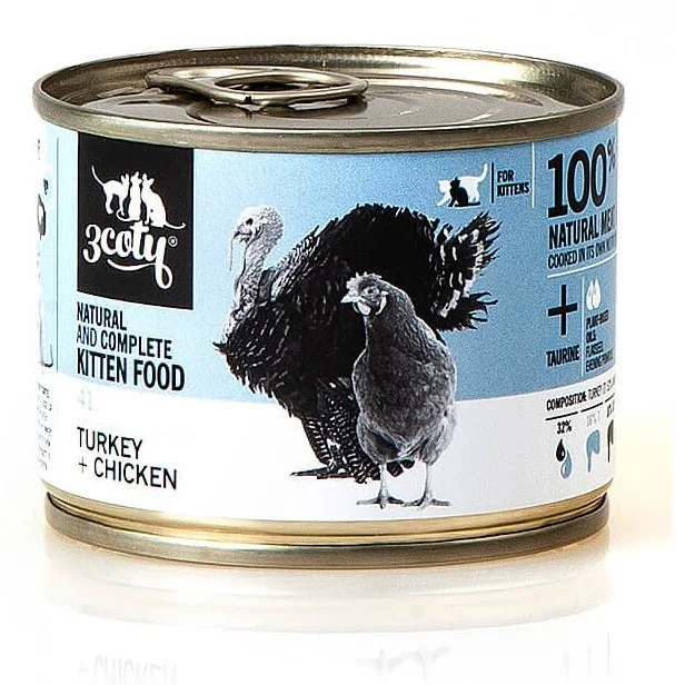 COTY 41. Turkey And Chicken For Kittens - Wet Cat Food - 180g 3
