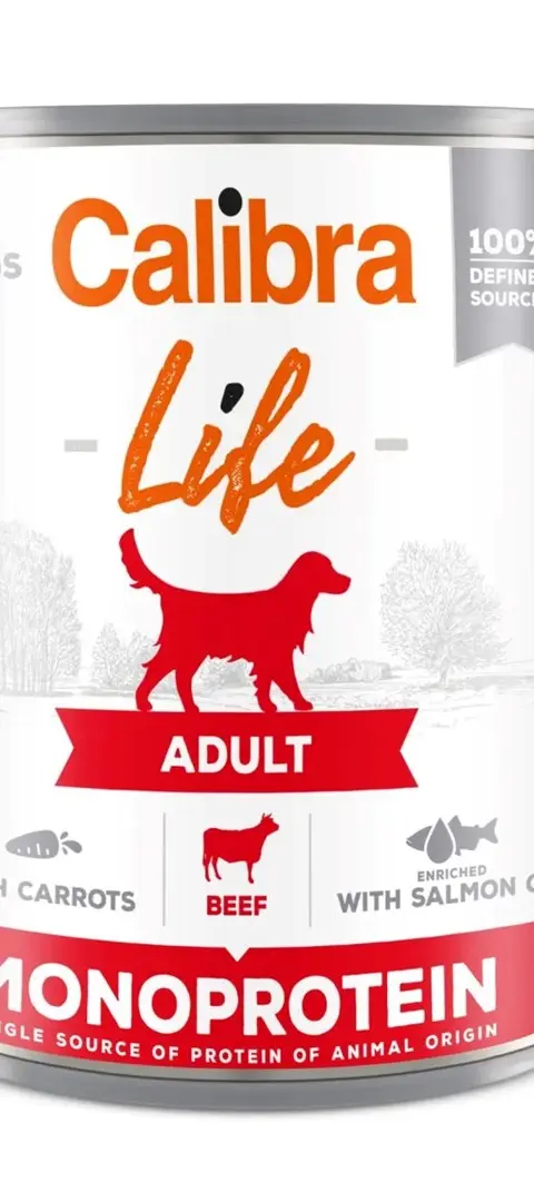 CALIBRA Adult Beef With Carrots - Wet Dog Food - 400g