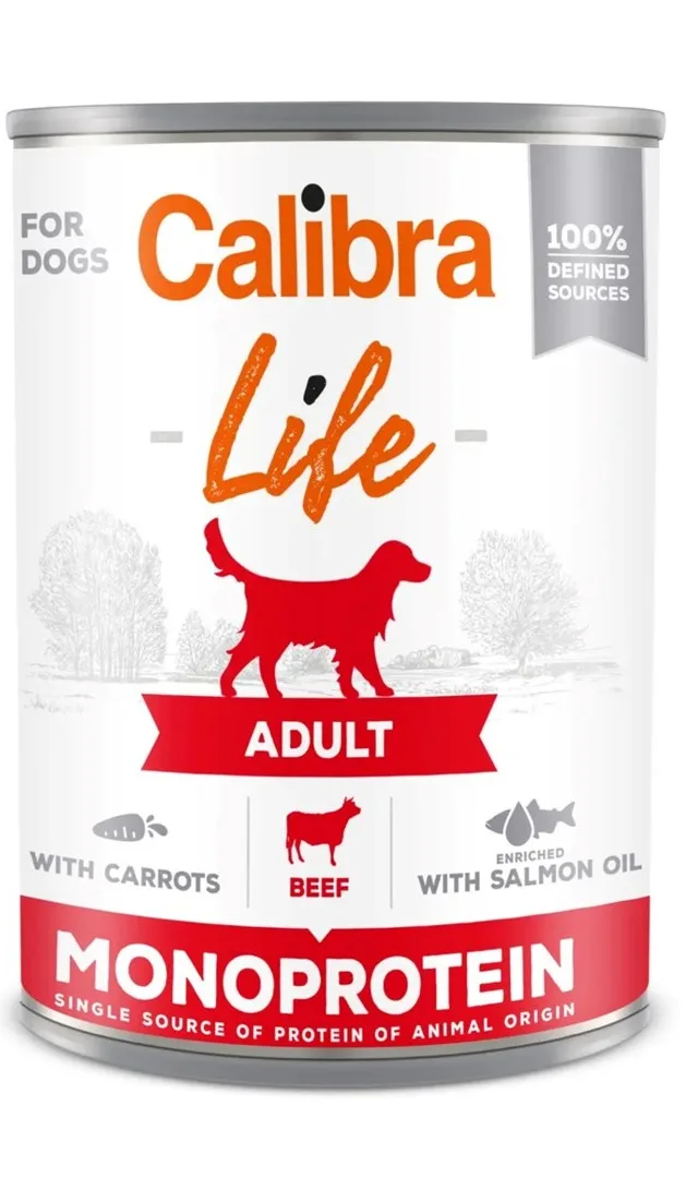 CALIBRA Adult Beef With Carrots - Wet Dog Food - 400g