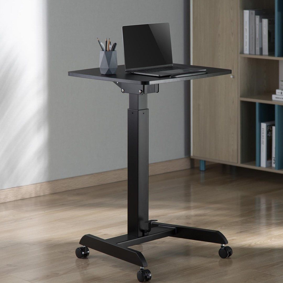 Maclean Laptop Table Height Adjustable For Standing Up Work Max Height 113cm MC-892B