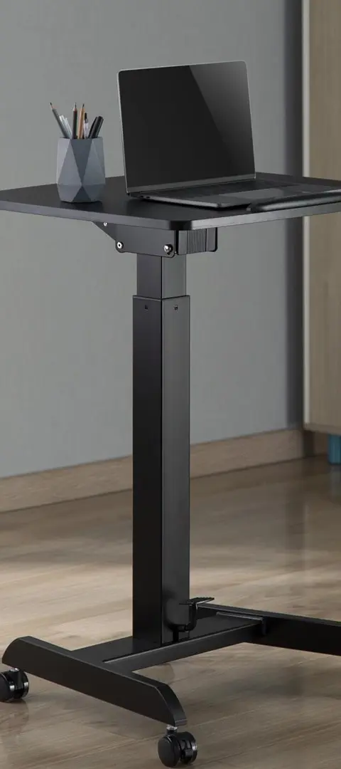 Maclean Laptop Table Height Adjustable For Standing Up Work Max Height 113cm MC-892B
